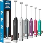 Handheld Milk Frother, Battery Operated Electric Foam Maker for Drink Mixer