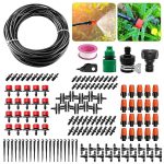 Drip Irrigation Kit Automatic Watering System Drip Irrigation System 100FT 1/4? Blank Distribution Hose