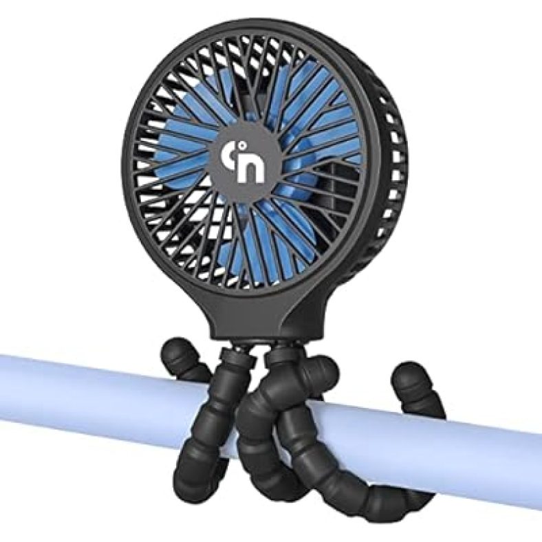 Stroller Fan Clip On for Baby Battery Operated Fan Portable Fan Rechargeable Mini Handheld