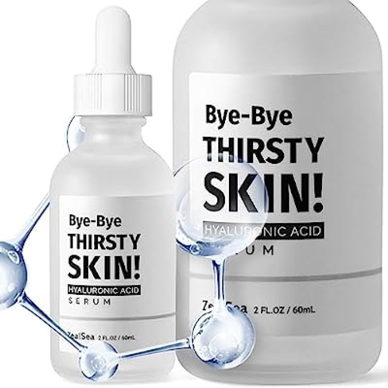 ZealSea 2oz Pure Hyaluronic Acid Serum for Face, Hydrating Facial Serum