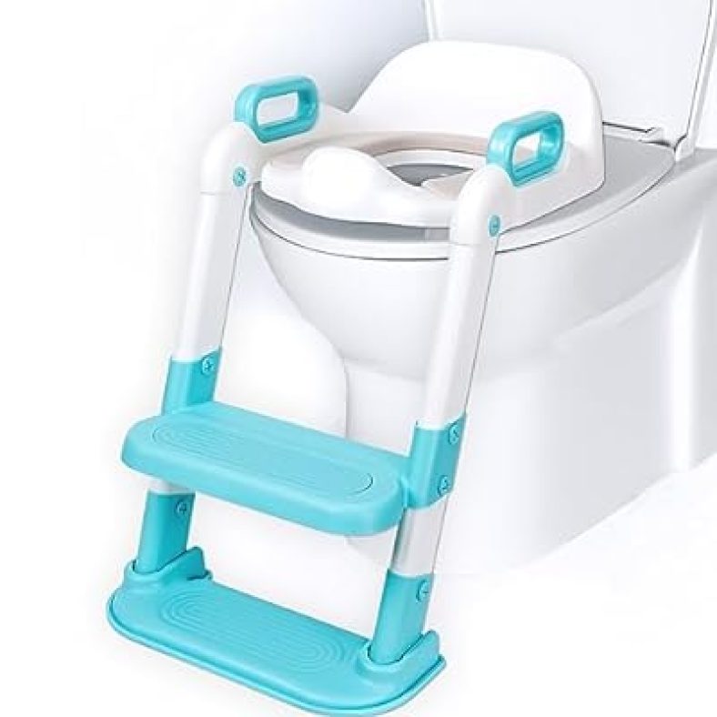 Potty Training Seat with Step Stool Ladder, Potty Training Toilet For Boys Girls, Adjustable