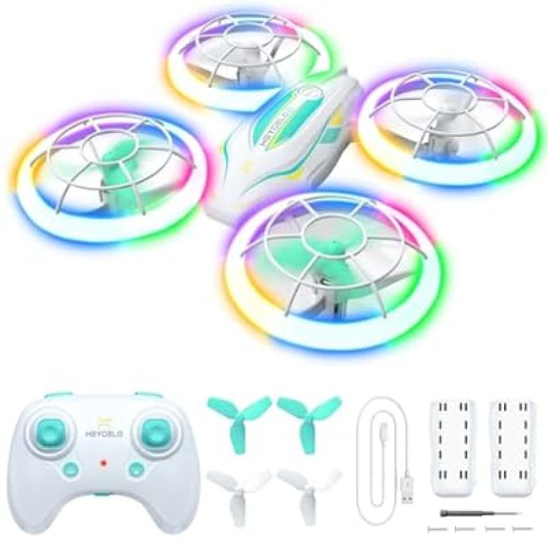 Mini Drones for Kids, LED RC Drone Flying Toys with Colorful Lights