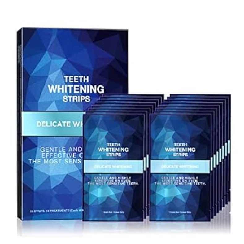 Teeth Whitening Strips, Pack of 28 Strips (14 Treatments), Mint flavor