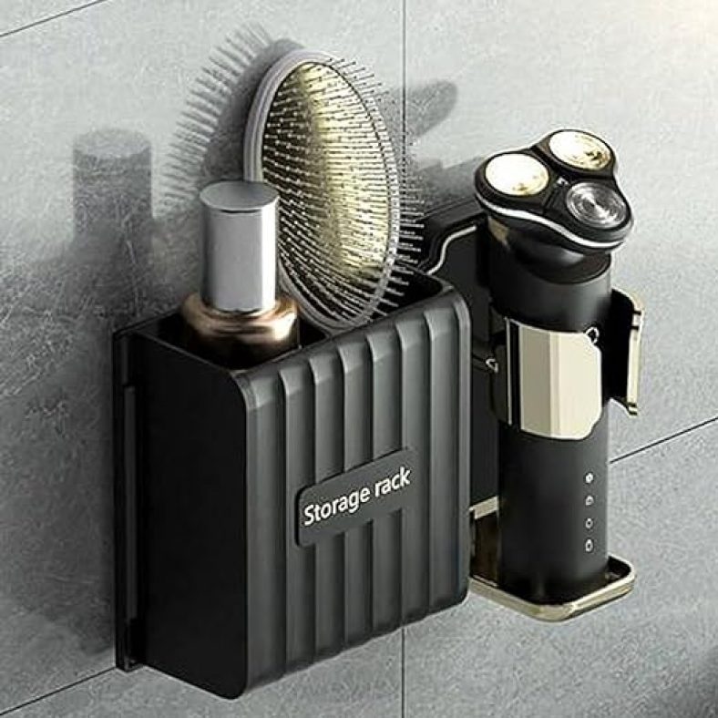 Toothbrush Holders for Bathroom Storage, Wall Mounted Electric Toothbrush Holder w/ Large Capacity