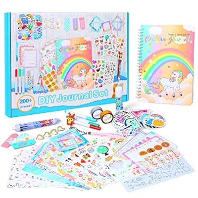 DIY Journal Set, Creative Writing Journal Scrapbook Kit for Teens Custom Journals, Personalize