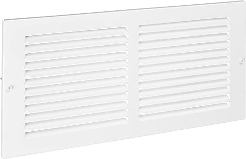 Amazon Basics 1RA1406WH Return Air Grille Duct Cover for Wall