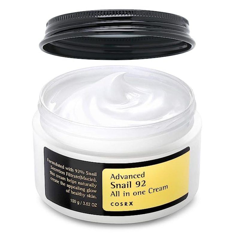 COSRX Snail Mucin 92% Moisturizer 3.52 oz, Daily Repair Face Gel Cream for Dry Skin