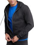Hanes Mens EcoSmart Fleece Zip-Front Hooded Sweatshirt