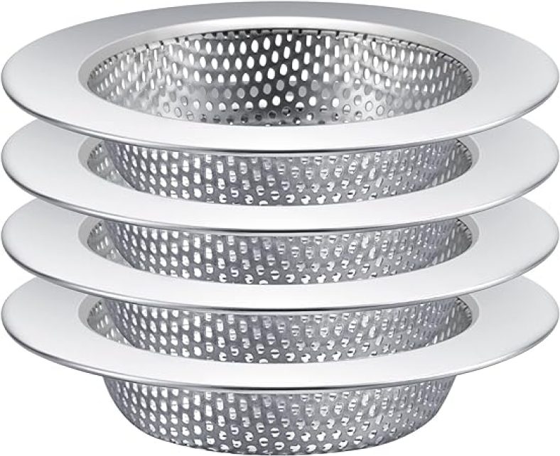4PCS Kitchen Sink Strainer,Stainless Steel Sink Drain Strainer,Sink Strainers
