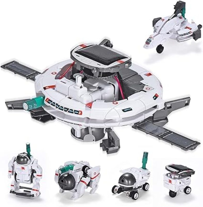 STEM Projects for Kids Ages 8-12, Solar Robot Toys 6-in-1 Science Kits DIY Educational