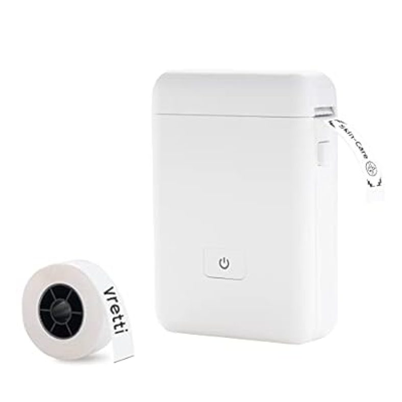 Label Maker Machine with Tape, HP2 Portable Bluetooth Label Printer for Storage, Shipping