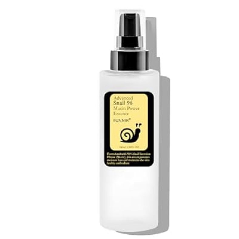 FUNNIR Snail Mucin 96% Essence 100ml, Hydrating Serum for Face with Snail Secretion