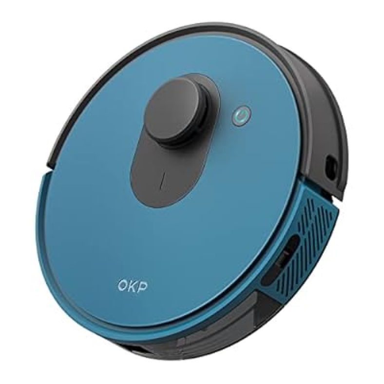 OKP Lidar Robot Vacuum Cleaner 3800Pa Suction Power, Lidar Navigation Smart Mapping Home Robotic
