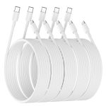 USB C to Lightning Cable [Apple MFi Certified]  5 Pack 6FT Type C to Lightning Cable
