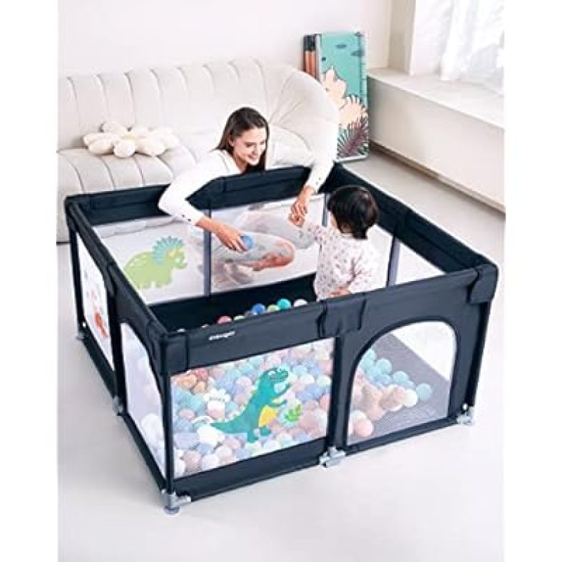 Baby Playpen Playard, Insugar Playpen for Babies and Toddlers