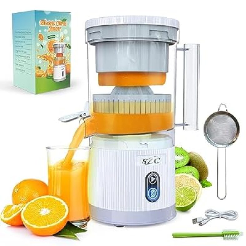 Electric Citrus Juicer Machines  Rechargeable Portable Orange Juice Squeezer for Orange