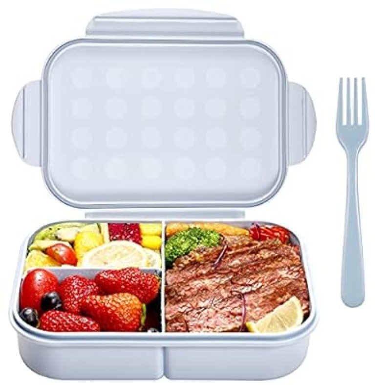 Bento Box Adult Lunch Box,Bento Box for Adult with 3 Compartmrnts