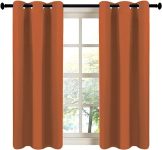2 Panels Thermal Insulated Blackout Darkening Grommet Living Room Curtains Window Drapes