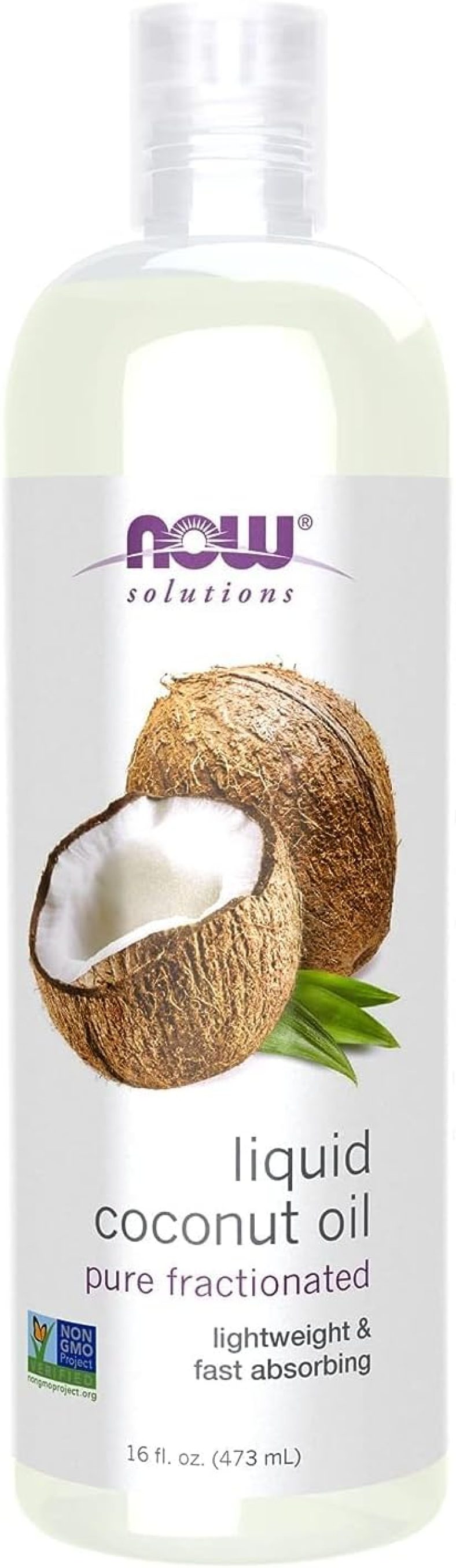 NOW Solutions, Liquid Coconut Oil, Light and Nourishing, Promotes Healthy-Looking Skin and Hair