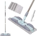 Mop 15 In Microfiber Hardwood Floor Mop 4 Washable Mop Pads Flat Mops