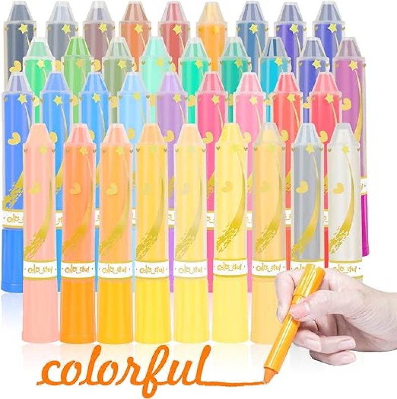 Colorful 36 Colors Crayons for Kids  Non Toxic Washable Twistable Crayons for Children