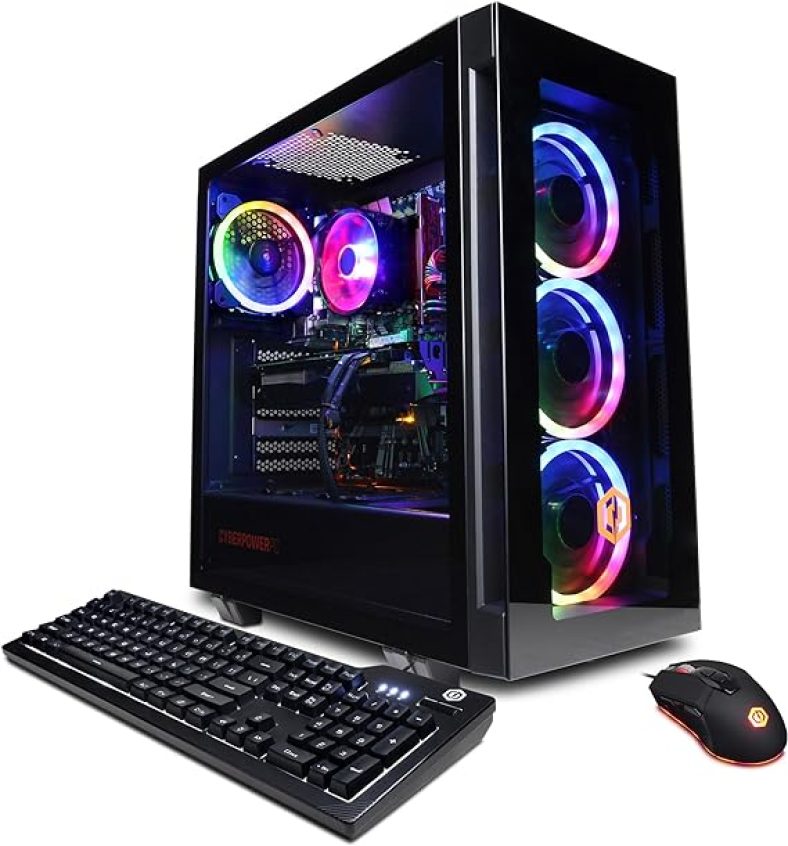 CyberpowerPC Gamer Master Gaming PC, AMD Ryzen 5 7600 3.8GHz, GeForce RTX 4060 8GB