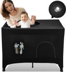 Pack N Play Blackout Cover, Crib Canopy Cover for Pack and Play, Breathable Blackout Tent