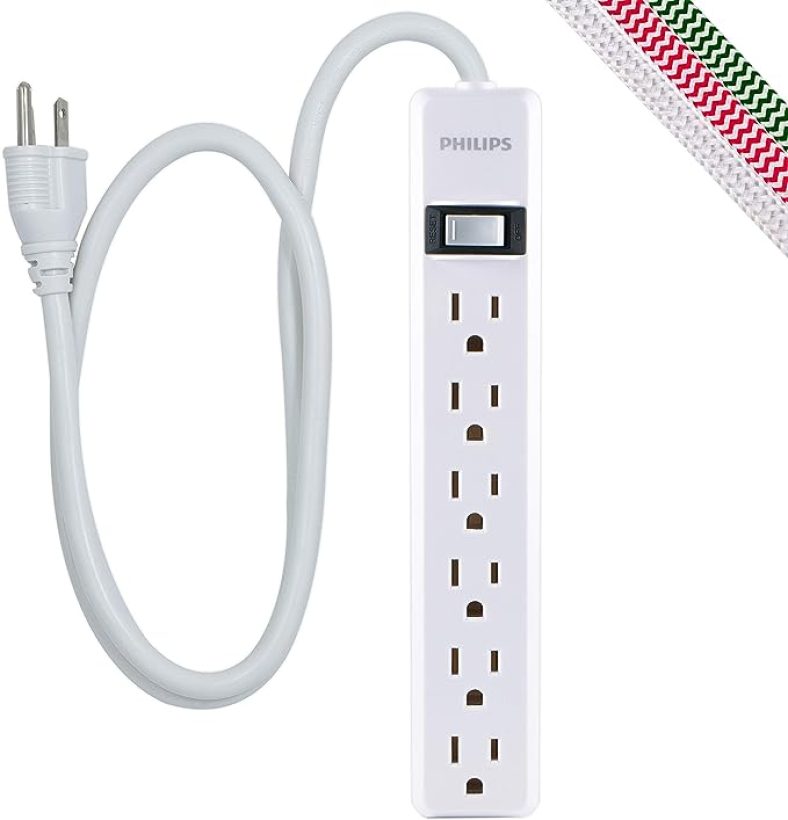Philips 6-Outlet Power Strip SPS1060WP/27