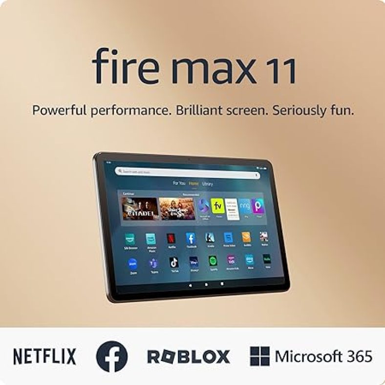 Introducing Amazon Fire Max 11 tablet, vivid 11? display, octa-core processor, 4 GB RAM, 64 GB