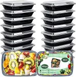 Meal Prep Containers, 32oz Extra-thick Food Storage Containers with Lids
