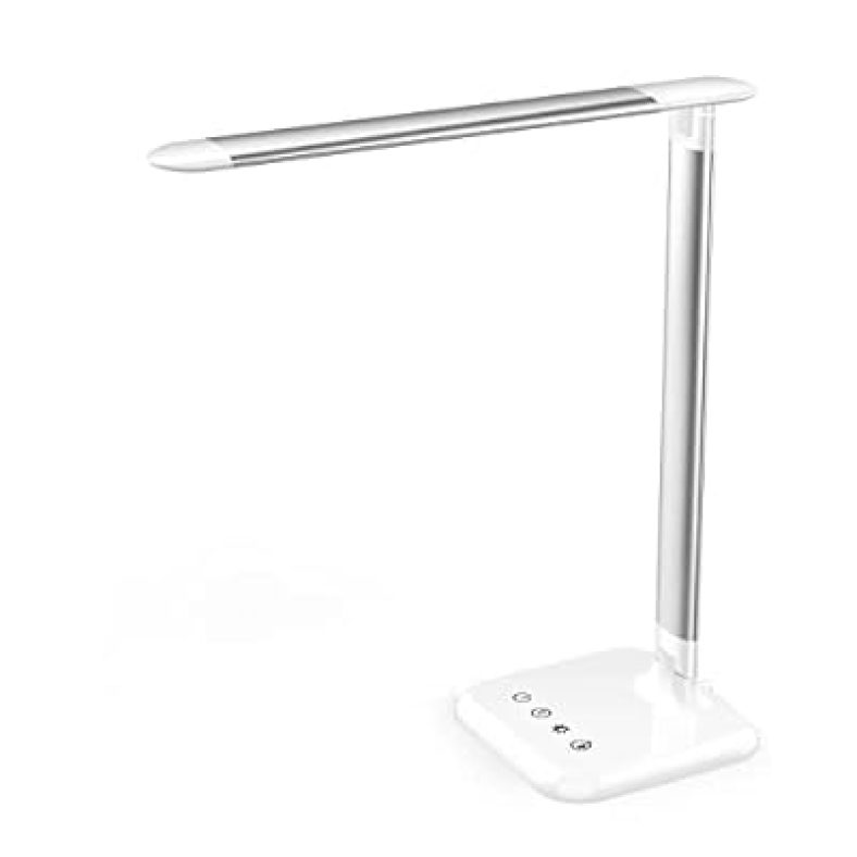 LED Desk Lamp for Home Office  Dimmable, Eye-Caring Reading Table Lamp