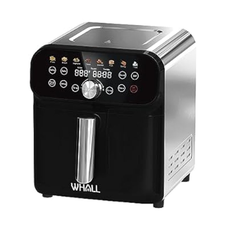 WHALL Air Fryer, 6QT Air Fryer with LED Digital Touchscreen, 12-in-1 Cooking Functions Air fryers