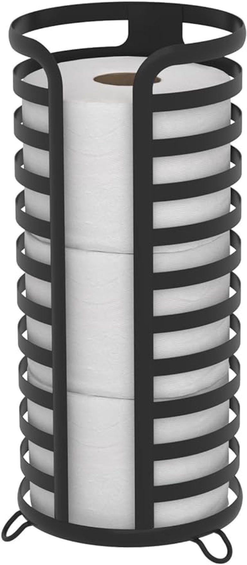 Toilet Paper Holder Free Standing,Bathroom Toilet Paper Roll Holder with Storage