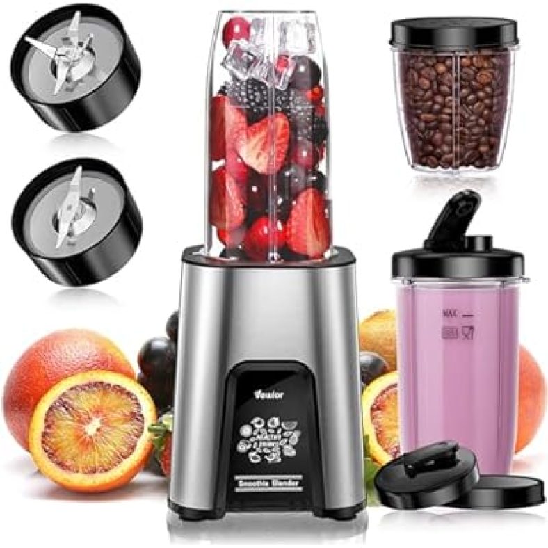 900W Blender for Shakes and Smoothies, 11 Pieces Personal Blenders