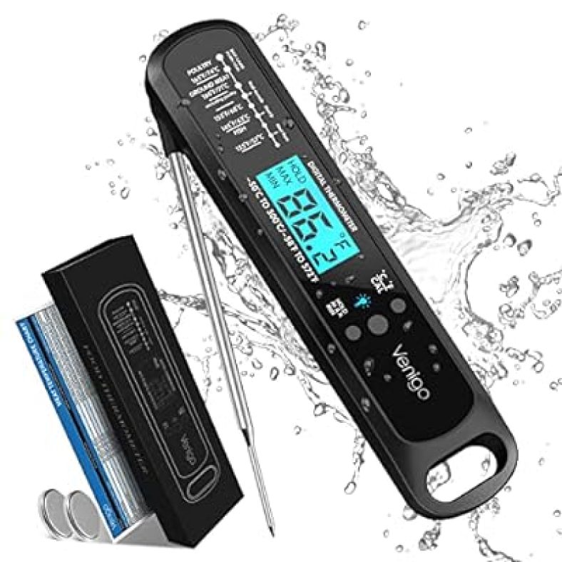 Venigo Digital Meat and Food Thermometer for Cooking and Grilling