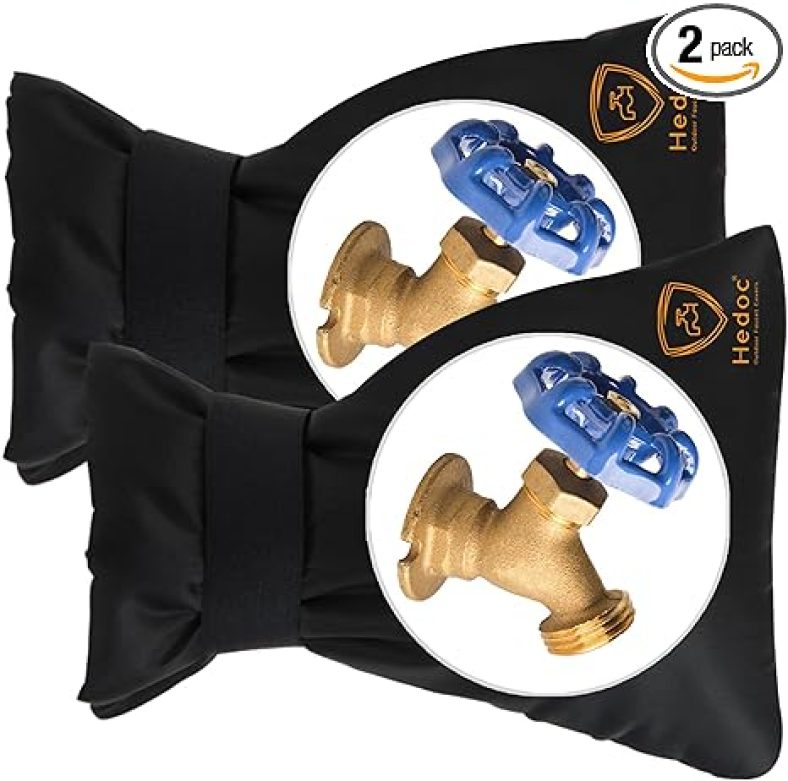 Outdoor Faucet Covers for Winter Freeze Protection, 2 Pack 6? W x 8.2? H