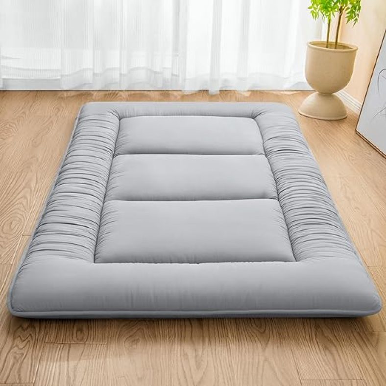 Japanese Futon Mattress,Floor Mattress Thicken Sleeping Mattress Foldable & Portable Roll up