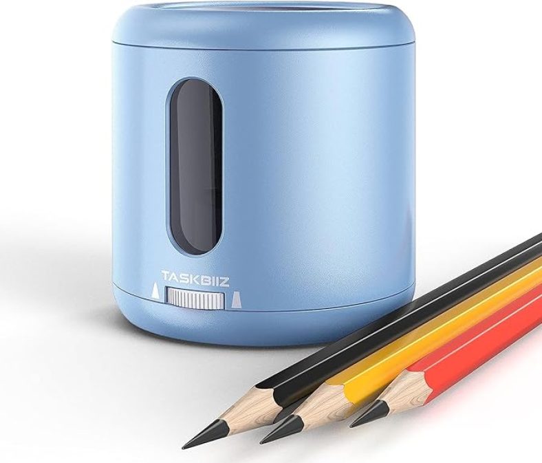 Electric Pencil Sharpener, Battery/USB Operated Portable Automatic Pencil Sharpener