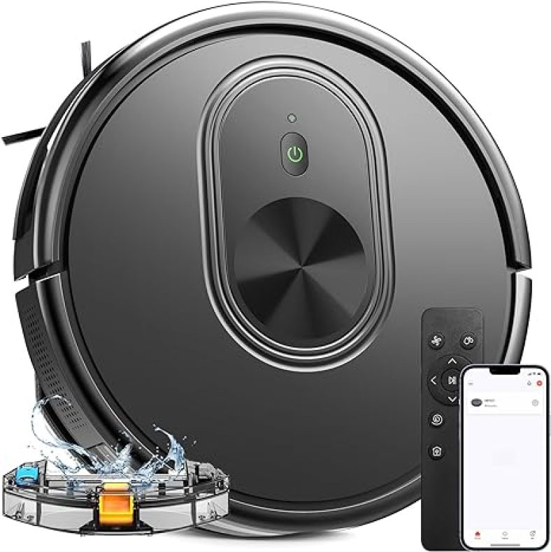 Robot Vacuum and Mop Combo, 3 in 1 Mopping Robotic Vacuum with Schedule, App/Bluetooth/Alexa