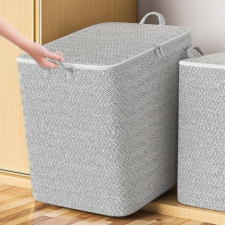 Clothes Storage Bag Portable Non-Woven Clothes Quilt Storage Bag Clothes Storage Bins