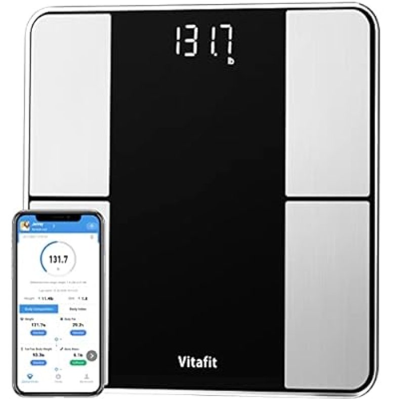 VITAFIT Smart Body Fat Weight Scale for Body Composition Monitors