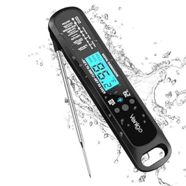 Venigo Digital Meat and Food Thermometer for Cooking and Grilling