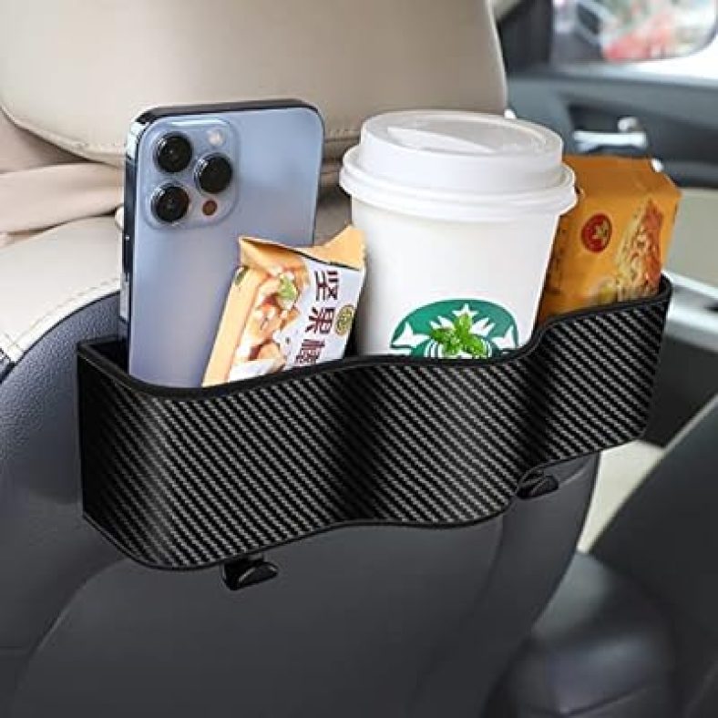 Car Headrest Backseat Organizer with Cup Holders, Seat Back Organizer