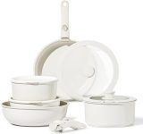 CAROTE 11pcs Pots and Pans Set, Nonstick Cookware Detachable/Removable Handle