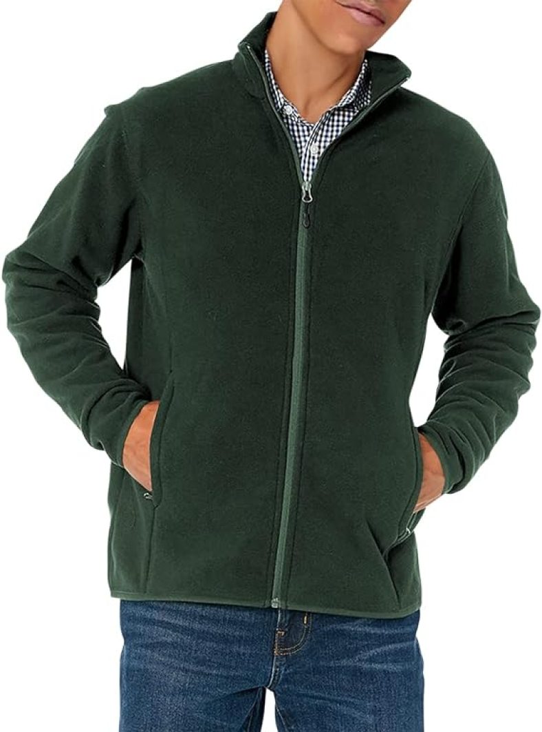 Amazon Essentials Mens Full-Zip Fleece Jacket (Available in Big & Tall)