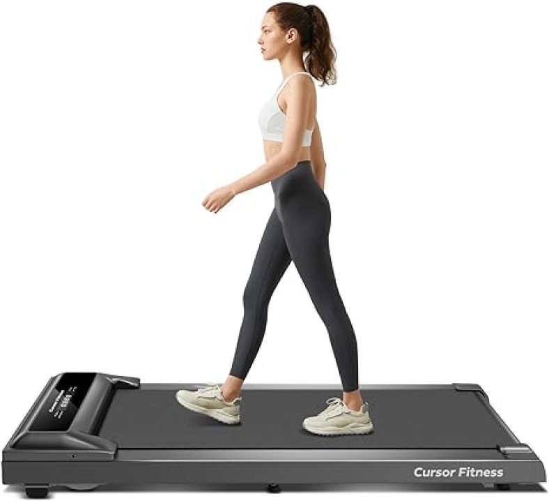 Under Desk Treadmill, Walking Pad, 2.5 HP Quiet Brushless, Treadmills for Home Small