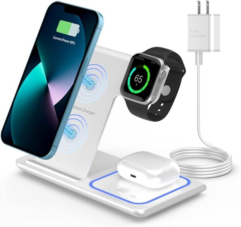 3 in 1 Wireless Charger Station for Apple iPhone/iWatch/Airpods