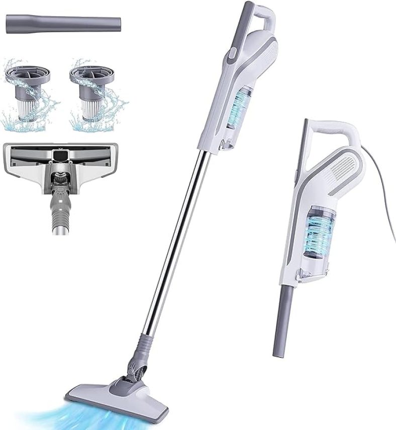 Corded Stick Vacuum, 19KPa Lightweight Small Vacuum Cleaner with 650W Powerful Suction
