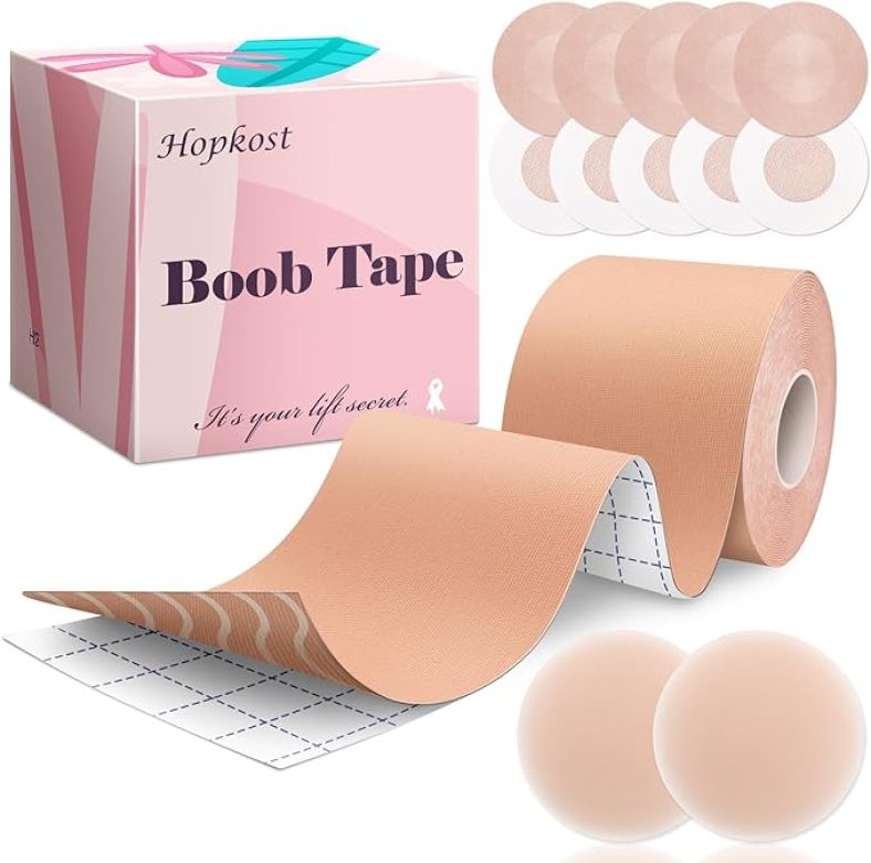 Boob Tape  Boobtape for Breast Lift, Body Tape, 2 Pcs Nipple Covers Invisible Breast Lift Tape