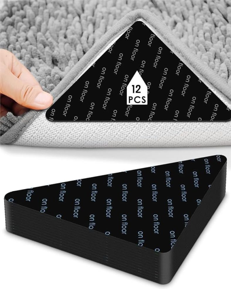 12PCS Rug Pads Grippers?Non Slip Rug Pads?Reusable and Washable Rug Pad Gripper